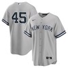 Gerrit Cole 45 New York Yankees Road Player Name Men Jersey - Gray - Robokeg