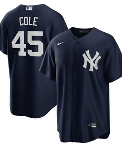 Gerrit Cole New York Yankees Alternate Replica Player Name Jersey Navy Mlb - Robokeg