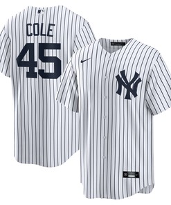 Gerrit Cole New York Yankees Home Replica Player Name Jersey White Mlb - Robokeg