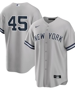 Gerrit Cole New York Yankees Road Replica Player Name Jersey Gray Mlb - Robokeg
