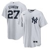 Giancarlo Stanton 27 New York Yankees Home Men Jersey - White - Robokeg