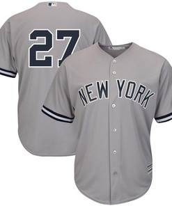 Giancarlo Stanton New York Yankees Cool Base Player Jersey - Gray - Robokeg