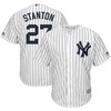Giancarlo Stanton New York Yankees Home Big And Tall Cool Base Player Jersey - White Navy - Robokeg