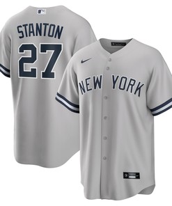 Giancarlo Stanton New York Yankees Road Replica Player Name Jersey - Gray Mlb - Robokeg