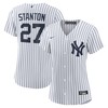 Giancarlo Stanton New York Yankees Womens Home Replica Player Jersey - White Mlb - Robokeg