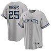 Gleyber Torres New York Yankees Road Replica Player Name Jersey Gray Mlb Ver 1 - Robokeg