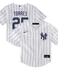 Gleyber Torres New York Yankees Toddler Home Replica Player Jersey - White Mlb - Robokeg