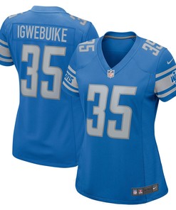 Godwin Igwebuike Detroit Lions Womens Game Jersey - Blue Nfl - Robokeg