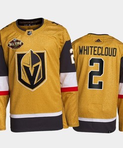 Golden Knights Zach Whitecloud 2022 All-star Gold Primegreen Jersey, Men Jersey - Robokeg
