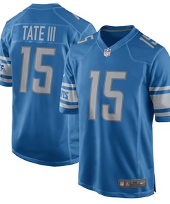 Golden Tate Detroit Lions Nike 2017 Game Jersey - Blue - Robokeg