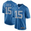 Golden Tate Detroit Lions Nike Throwback Game Jersey - Blue - Robokeg