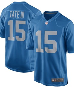 Golden Tate Detroit Lions Nike Throwback Game Jersey - Blue - Robokeg