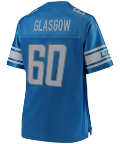 Graham Glasgow Detroit Lions Nfl Pro Line Womens Team Color Player Jersey - Blue - Robokeg