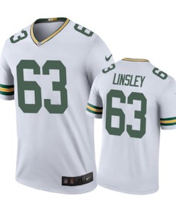 Green Bay Packers #63 Corey Linsley Nike Color Rush White Jersey - Robokeg