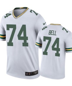 Green Bay Packers #74 Byron Bell Nike Color Rush White Jersey - Robokeg