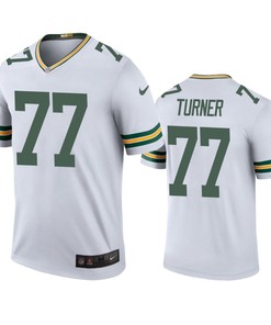 Green Bay Packers #77 Billy Turner White Color Rush Legend Jersey - Mens - Robokeg