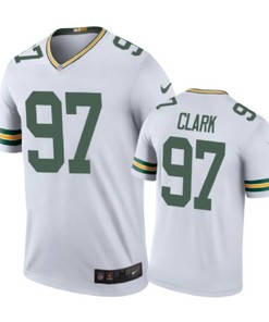 Green Bay Packers #97 Kenny Clark Nike Color Rush White Jersey - Robokeg