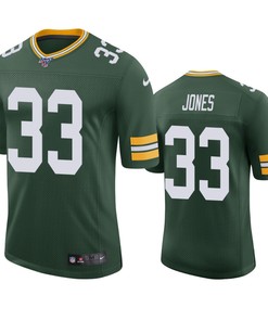 Green Bay Packers Aaron Jones Green 100th Season Vapor Limited Jersey - Robokeg