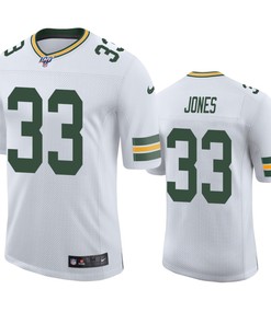 Green Bay Packers Aaron Jones White 100th Season Vapor Limited Jersey - Robokeg