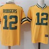 Green Bay Packers Aaron Rodgers #12 2020 Nfl Gold Jersey Jersey - Robokeg