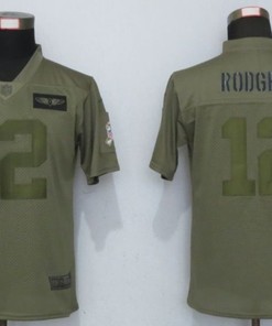 Green Bay Packers Aaron Rodgers #12 Nfl 2020 Camo Jersey - Robokeg