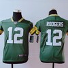 Green Bay Packers Aaron Rodgers #12 Nfl 2020 Dark Green Jersey - Robokeg
