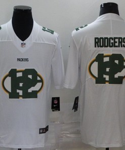 Green Bay Packers Aaron Rodgers #12 Nfl 2020 White Jersey - Robokeg