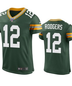 Green Bay Packers Aaron Rodgers Green 100th Season Vapor Elite Jersey - Robokeg