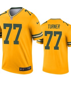 Green Bay Packers Billy Turner Gold Inverted Legend Jersey - Robokeg