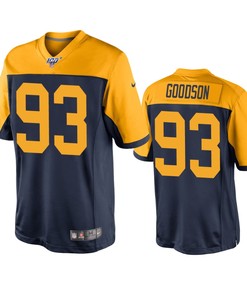 Green Bay Packers B.j. Goodson Navy Blue 100th Season Vapor Limited Jersey - Robokeg