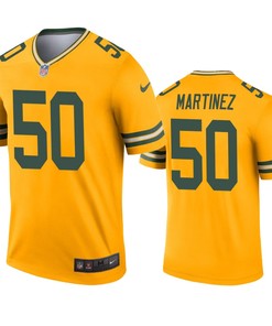 Green Bay Packers Blake Martinez Gold Inverted Legend Jersey - Robokeg
