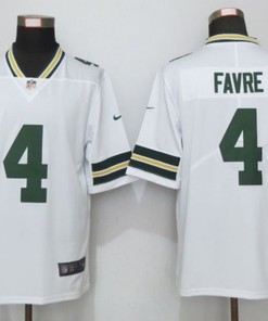 Green Bay Packers Brett Favre #4 2020 Nfl White Jersey Jersey - Robokeg