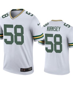 Green Bay Packers Christian Kirksey White Color Rush Legend Jersey - Mens - Robokeg
