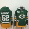 Green Bay Packers Clay Matthews Iii #52 Nfl 2020 Green Hoodie Jersey - Robokeg