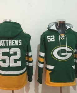 Green Bay Packers Clay Matthews Iii #52 Nfl 2020 Green Hoodie Jersey - Robokeg