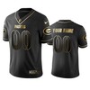 Green Bay Packers Custom Black Golden Brandedition Nfl 100 Year Anniversary Mens Jersey - Robokeg