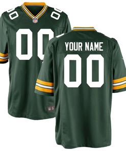 Green Bay Packers Custom Game Jersey - Green Custom Jerseys Nfl - Robokeg