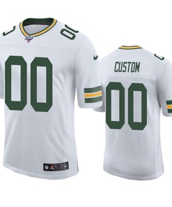 Green Bay Packers Custom White 100th Season Vapor Limited Jersey - Robokeg
