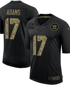 Green Bay Packers Davante Adams #17 Nfl 2020 Black Jersey - Robokeg