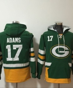 Green Bay Packers Davante Adams #17 Nfl 2020 Green Hoodie Jersey - Robokeg