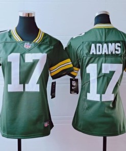 Green Bay Packers Davante Adams #17 Nfl 2020 Green Womens Jersey - Robokeg