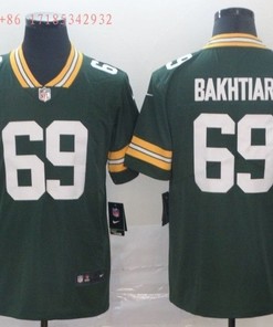 Green Bay Packers David Bakhtiari #69 2020 Nfl Green Jersey Jersey - Robokeg