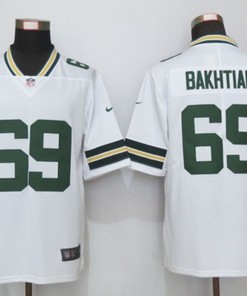 Green Bay Packers David Bakhtiari #69 2020 Nfl White Jersey Jersey - Robokeg