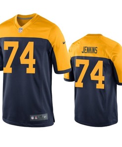 Green Bay Packers Elgton Jenkins 2019 Nfl Draft Navy Game Jersey - Robokeg