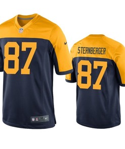 Green Bay Packers Jace Sternberger 2019 Nfl Draft Navy Game Jersey - Robokeg
