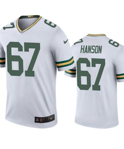 Green Bay Packers Jake Hanson White Color Rush Legend Jersey - Robokeg