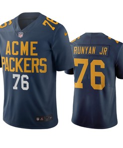 Green Bay Packers Jon Runyan Jr. Navy City Edition Vapor Limited Jersey - Robokeg