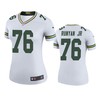 Green Bay Packers Jon Runyan Jr. White Color Rush Legend Jersey - Womens - Robokeg