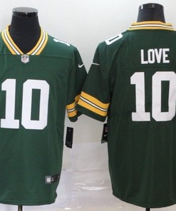 Green Bay Packers Jordan Love #10 Nfl 2020 Green Jersey - Robokeg