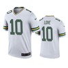 Green Bay Packers Jordan Love White Color Rush Legend Jersey - Mens - Robokeg